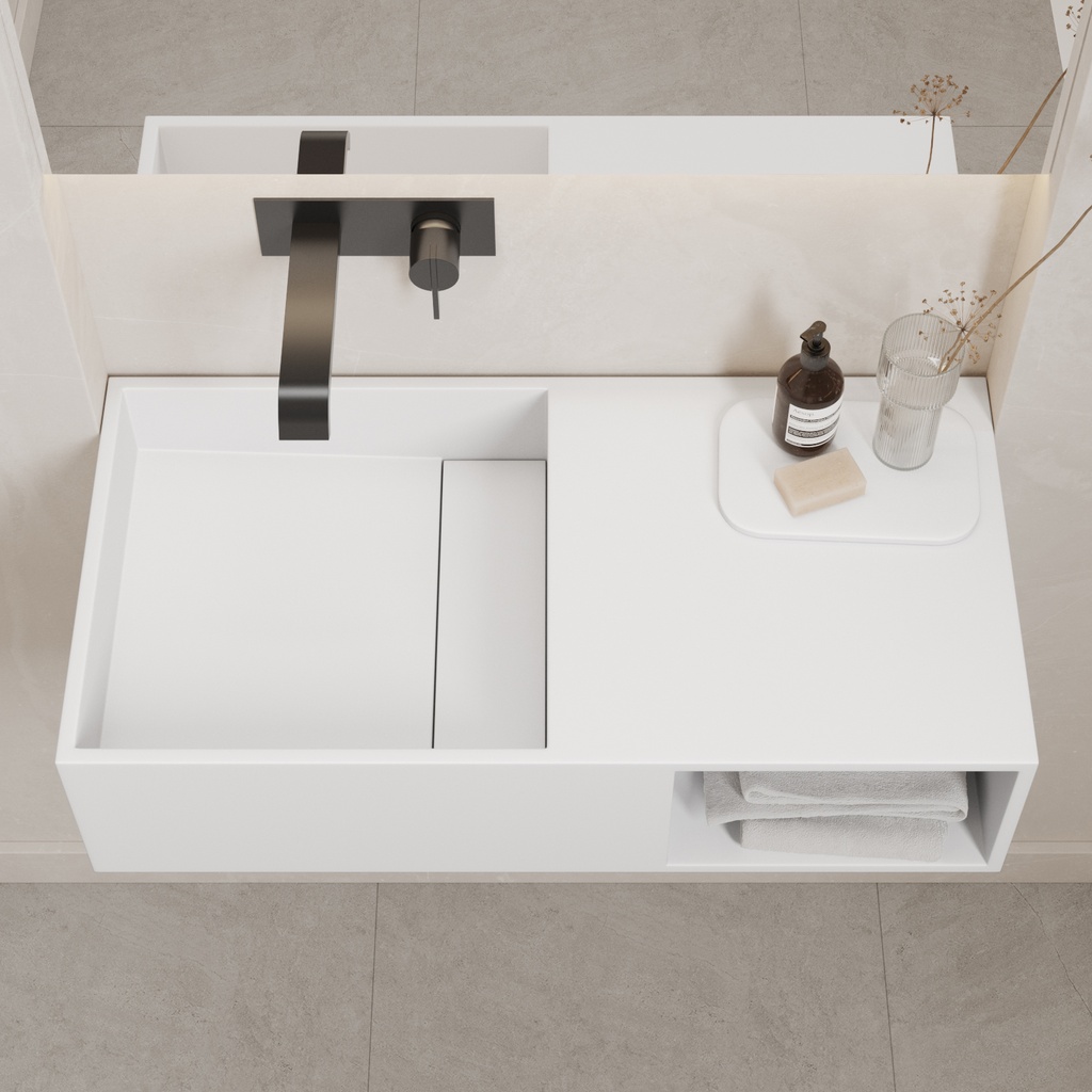 Jacobs Wall hung Washbasin White 80  Top