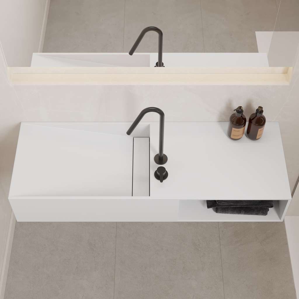 Jacobs Wall hung Washbasin White 120  Top