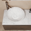 Perla Countertop Washbasin Carrara Marble 40  Top