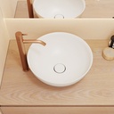Rigel Soft Corian Countertop Washbasin   38cm White 38  Top