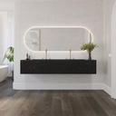 Andromeda Plus Deep Marble Wall-Hung Washbasin Marquina Marble Front View