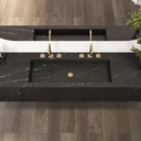 Andromeda Plus Deep Marble Wall-Hung Washbasin Marquina Marble Top View