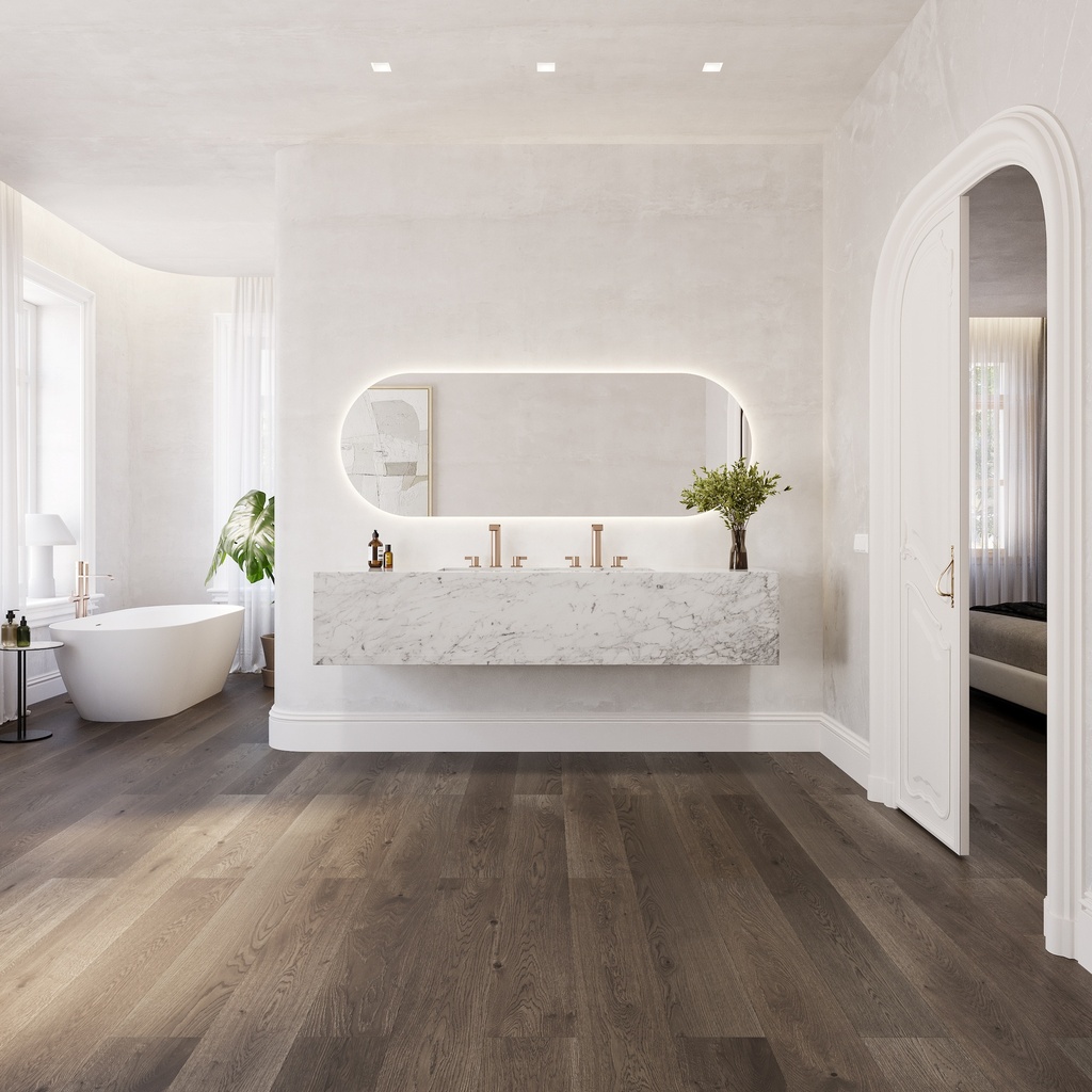 Hatysa Plus Deep Marble Wall-Hung Washbasin Carrara Marble Overview