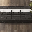 Sagitta Plus Deep Marble Wall-Hung Washbasin Marquina Marble Top View