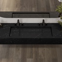 Sagitta Plus Deep Marble Wall-Hung Washbasin Marquina Marble Top View