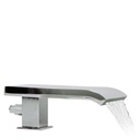 Fixed bathtub rim spout with cascade outlet - 18718250 Tres