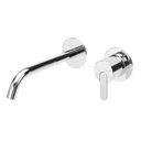 Leaf Miscelatore per Lavabo a Muro 15cm - 1670120 Bruma