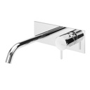Leaf Wall Mounted Basin Tap with Long Spout - Bruma