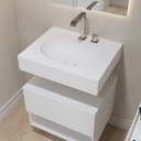 Ara Slim Corian® Wall-Hung Washbasin | Mini Size