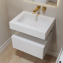 Orion Slim - Vasque murale en Corian® | Taille Mini