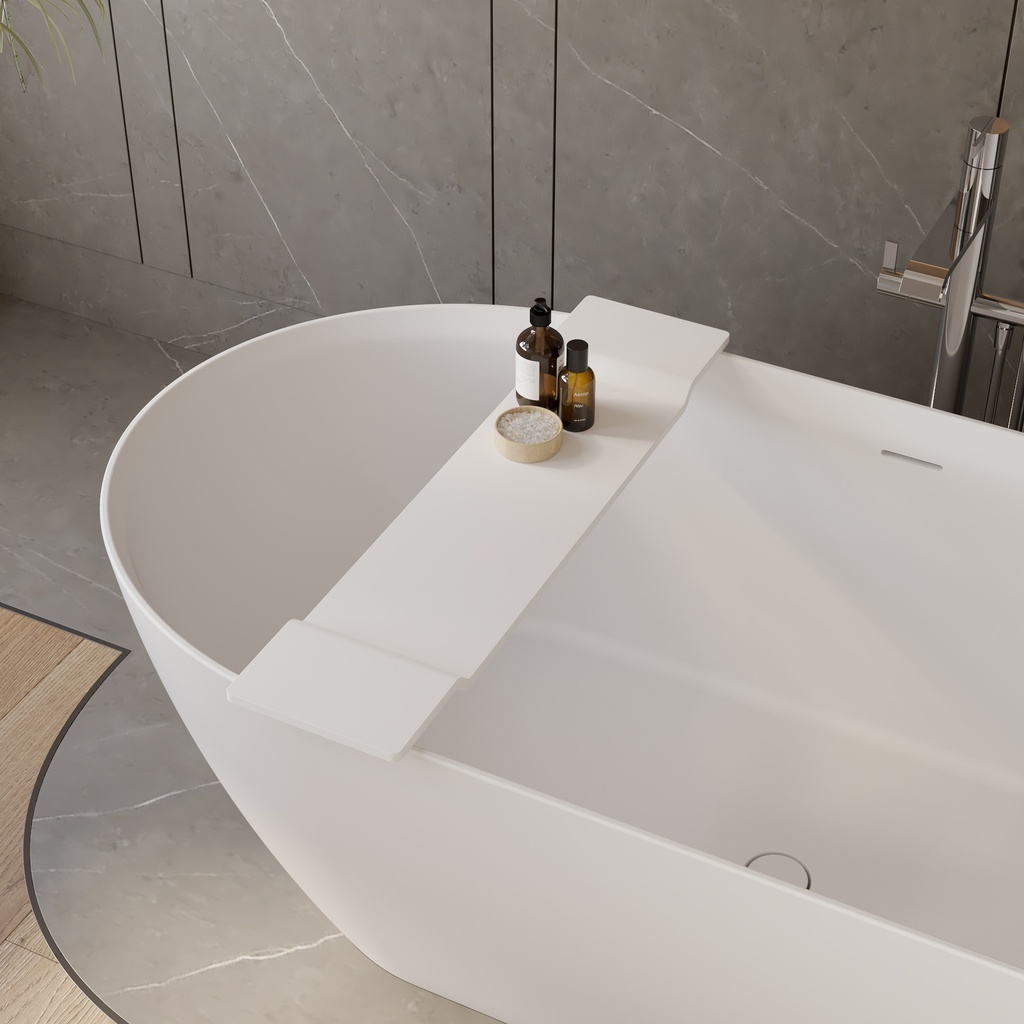 Plateau De Baignoire Navaris - Pont En Fer Doré, Extensible 103 Cm - Pour Livre, Vin, Tablet
