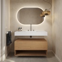 Athena Wood - Meuble de salle de bain | 1 tiroir - 1 niche