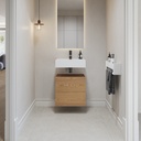 Gaia Wood Bathroom Cabinet | 2 Stacked Drawers · Mini