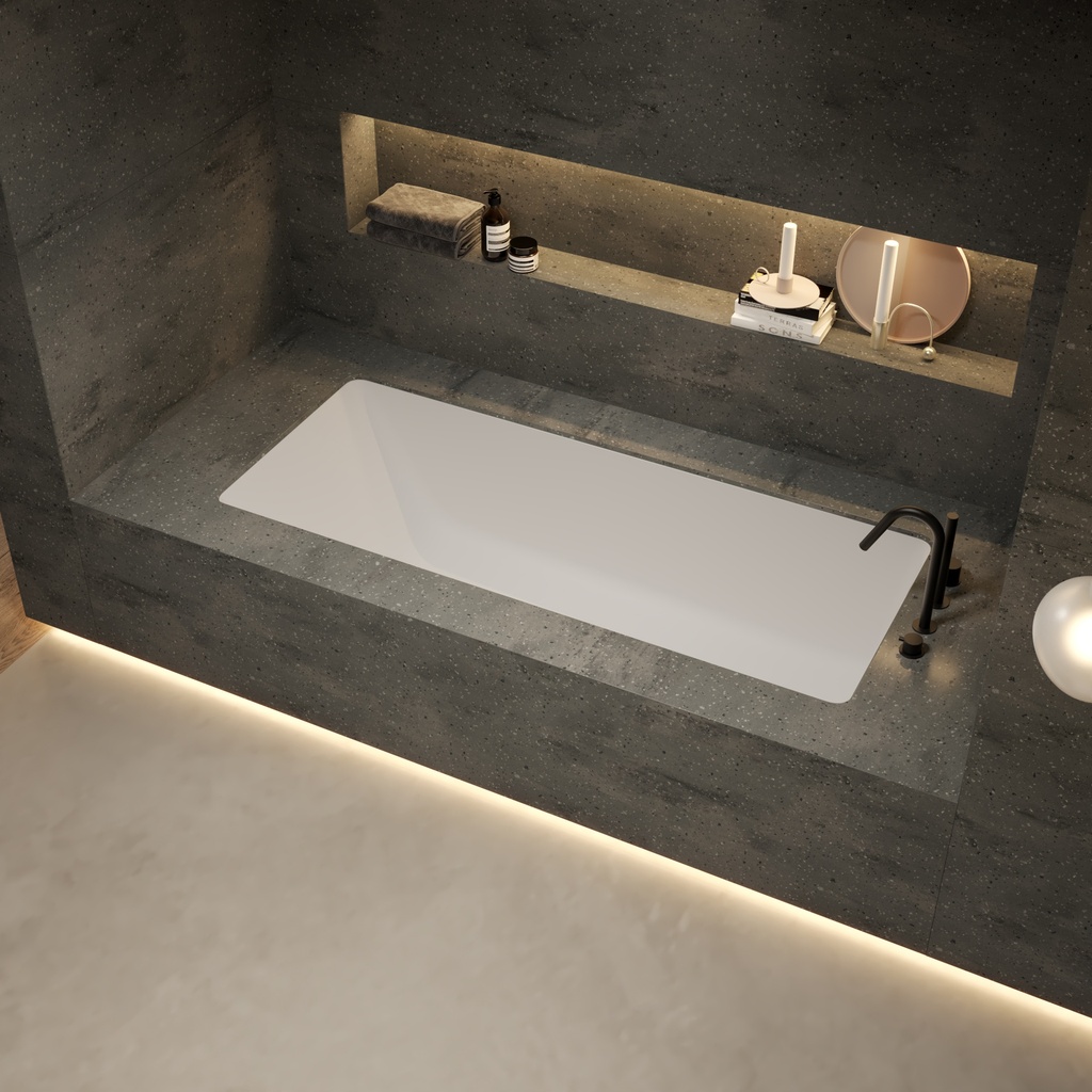 Aquila Bespoke Inset Bath in Corian® - Discover more
