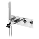 Breeze Thermostatic Concealed Mixer Tap with Bath Filler and Handshower Set - Bruma