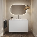Gaia Classic - Set badkamermeubel & Corian® wastafel | 2 lades onder elkaar