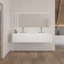 Gaia Classic - Ensemble meuble et vasque Corian® | 2 tiroirs alignés