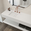 Reflection Lavabo singolo sospeso in Silestone