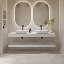 Hylas Corian® Floating Basin Shelf | Luxe Size