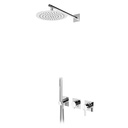 Breeze Sistema de ducha con rociador mural y ducha de mano - Bruma