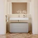 Gaia Classic Mobile da bagno Freestanding | 2 cassetti sovrapposti
