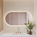 Stella Horizontal Backlit Oval Mirror