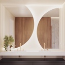 Alba Semi-Circle Backlit Mirror