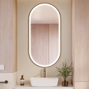 Elios Front & Backlit Oval Mirror