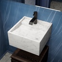 Cassiopeia Marble Wall-Hung Washbasin | Mini Size with Back Deck